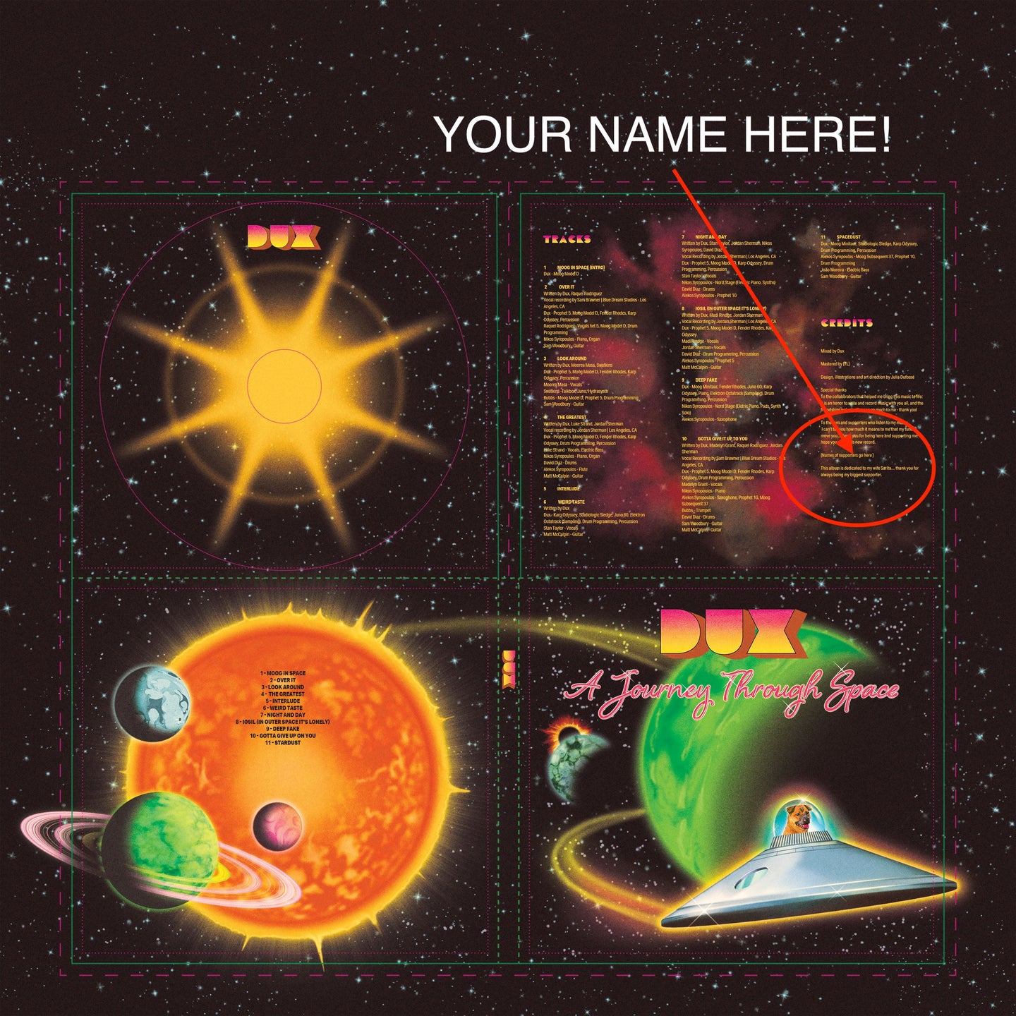 Get Your Name In The Album Credits + Vinyl PRE-ORDER (Signed) + Download